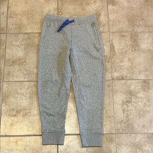 Crewcuts Light Gray Kids Joggers with Blue Accent Size M (8-9)